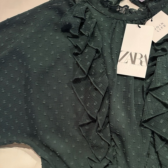 Zara Small Green Romper Skort - Picture 4 of 5